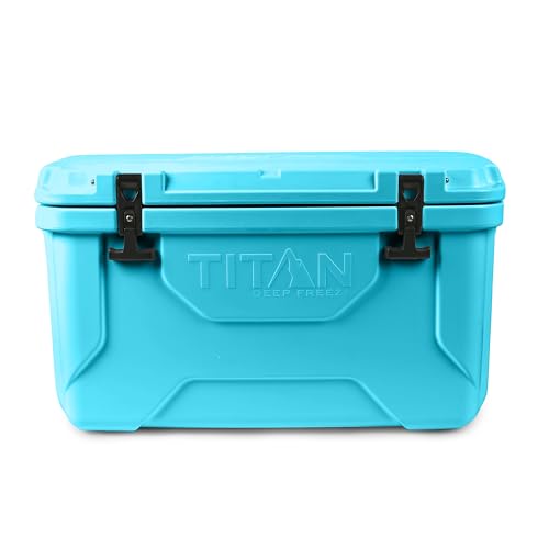 Arctic Zone Titan Deep Freeze 55Q Premium Ice Chest Roto Cooler with Microban Antimicrobial Protection, Blue